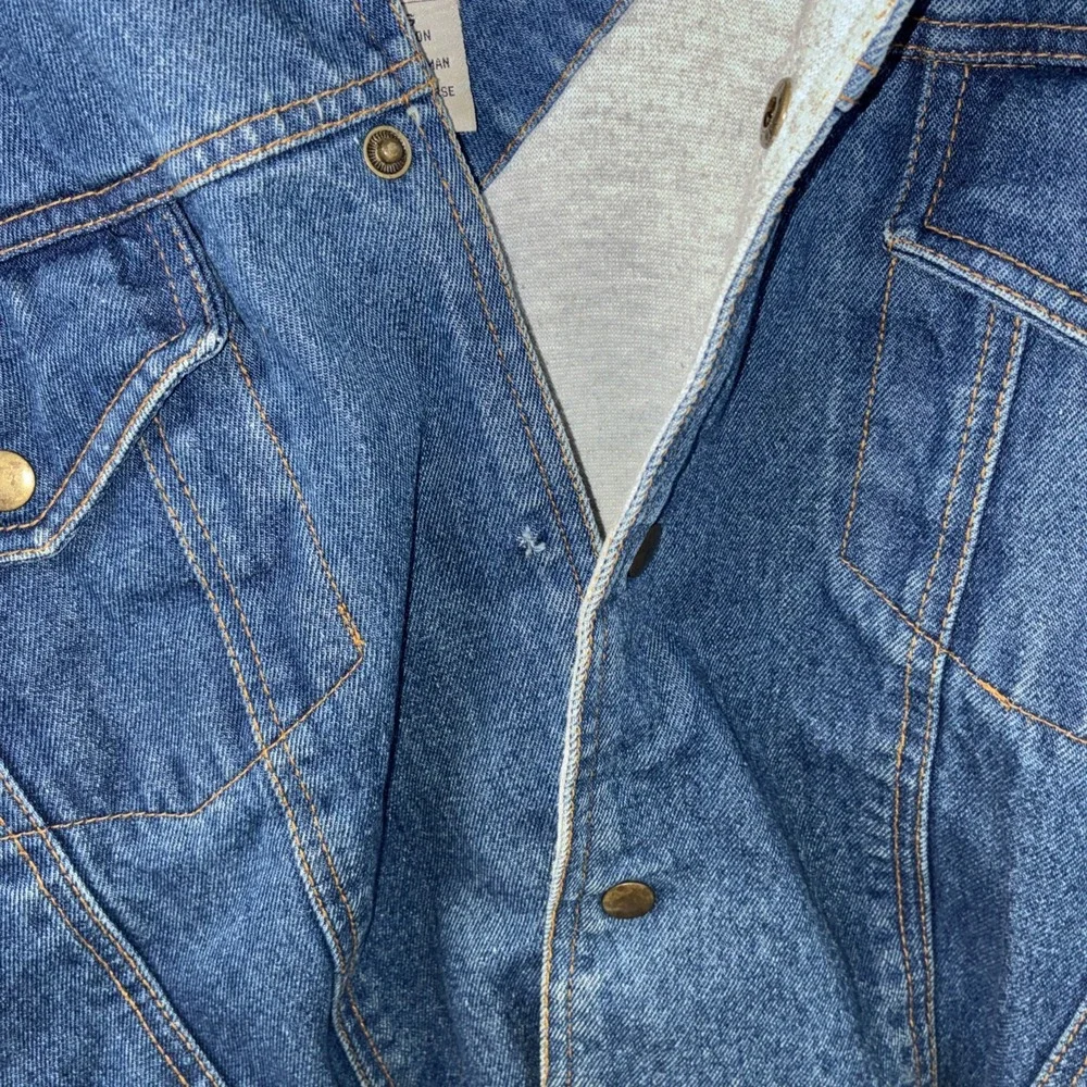 Himalaya Outfitters Mens Hooded Denim Jacket Blue Workwear Size 3X Big